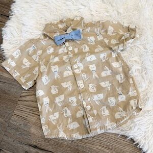 Old Navy Easter Bunny Short Baby Boy 6 12 Months Bow Tie